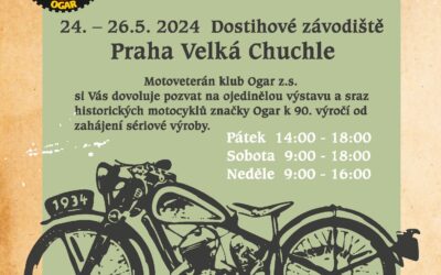 Výstava historických motocyklů 24.–26. 5. 2024